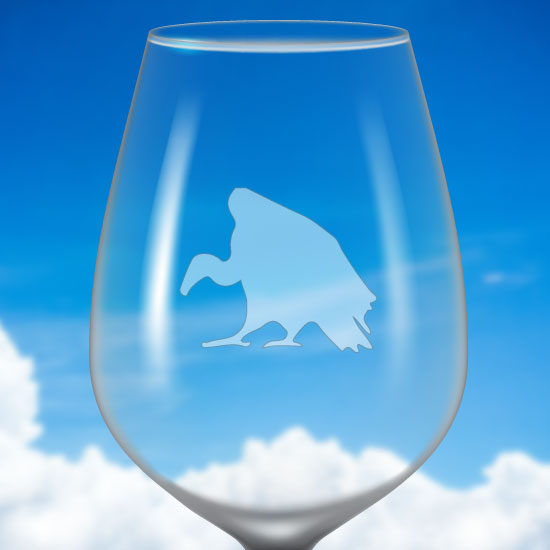Identificateur de verre à vin givré Identificateur de verre à vin givré