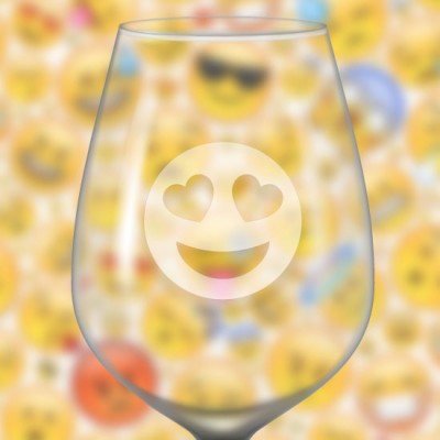 Identificateur de verre à vin givré Identificateur de verre à vin givré