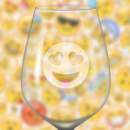 Identificateur de verre à vin givré Identificateur de verre à vin givré