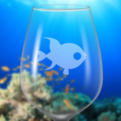 Identificateur de verre à vin givré Identificateur de verre à vin givré