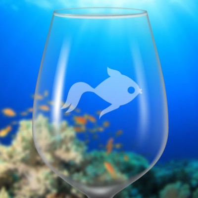 Identificateur de verre à vin givré Identificateur de verre à vin givré