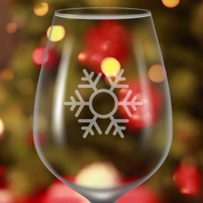 Identificateur de verre à vin givré Identificateur de verre à vin givré