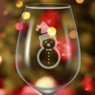Identificateur de verre à vin givré Identificateur de verre à vin givré
