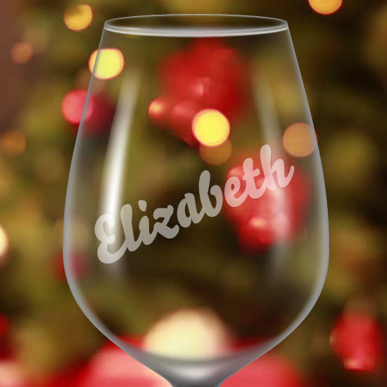 Identificateur de verre à vin givré personnalisé Identificateur de verre à vin givré personnalisé