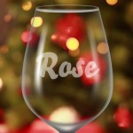 Identificateur de verre à vin givré personnalisé Identificateur de verre à vin givré personnalisé