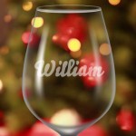 Identificateur de verre à vin givré personnalisé Identificateur de verre à vin givré personnalisé