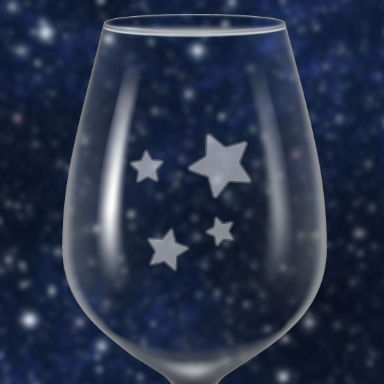 Identificateur de verre à vin givré Identificateur de verre à vin givré